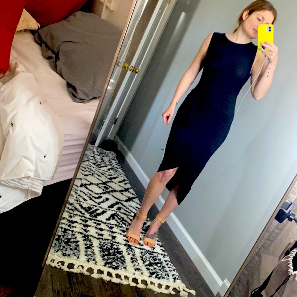 Black T shire dress